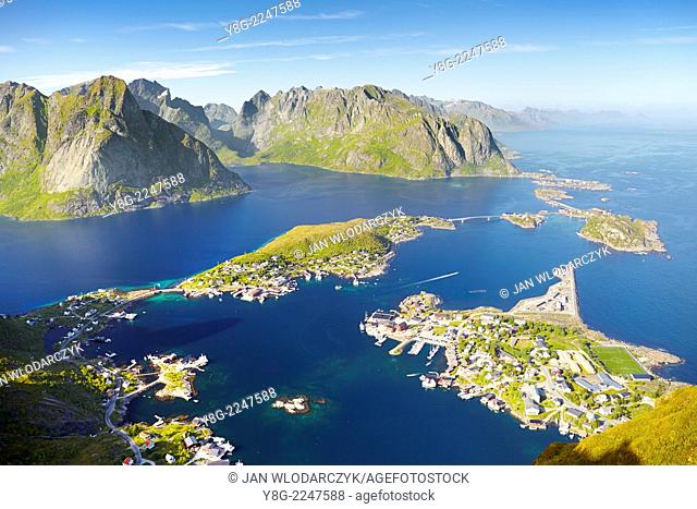 Lofoten Islands, village of Reine in Moskenes, Norway