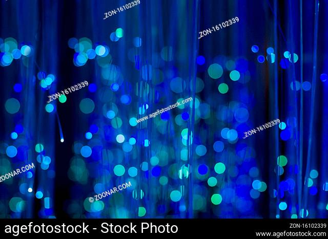 Blue striped bokeh background with stains