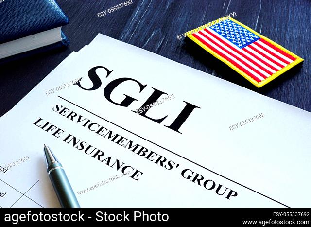 Servicemembers Group Life Insurance SGLI policy and pen