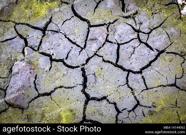 dried bottom of lake, climate change, death without moisture