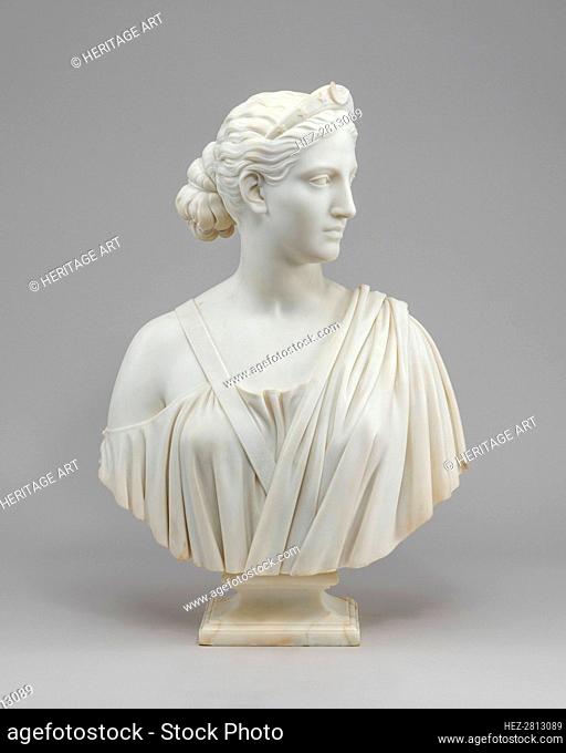 Diana, model 1852, carved 1853. Creator: Hiram Powers