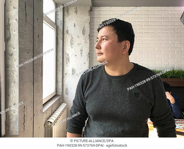 23 November 2018, Kazakhstan, Almaty: Kairat Samarkan, a former inmate of a Chinese re-education camp, admitted to Almaty