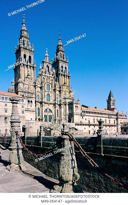 Cathedral. Santiago de Compostela. La Coruña province, Spain