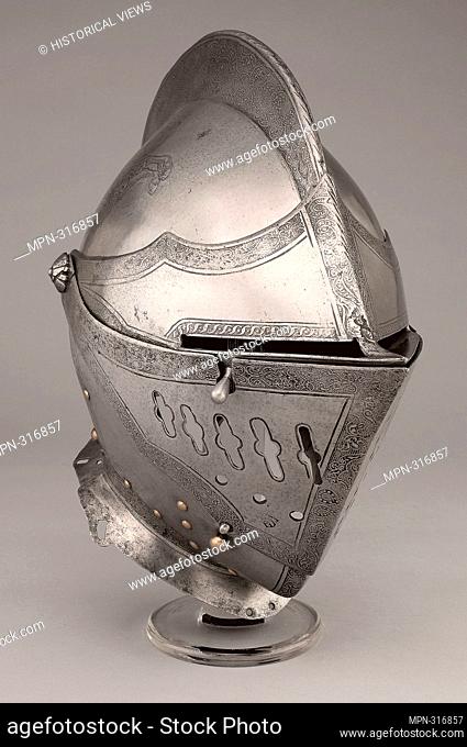 Close Helmet for the Tourney - 1550/60 - South German; Nuremberg. Steel. 1540 - 1570