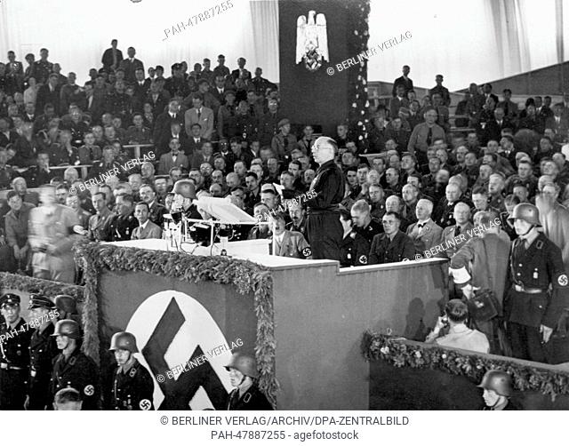 Nuremberg Rally 1933 in Nuremberg, Germany - Vice secretary of the Italian National Fascist Party (Partito Nazionale Fascista, PNF), Arturo Marcipati