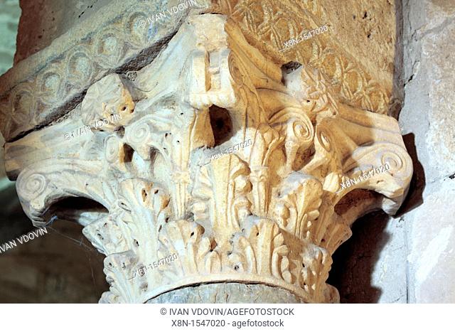 Visigothic church of San Juan Bautista 7th century, Banos de Cerrato, Valladolid, Castile and Leon, Spain