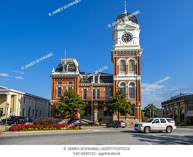 Newton County Courthouse in historic downtown Covington Georgia in the United States