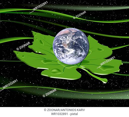 Earth In A Leaf