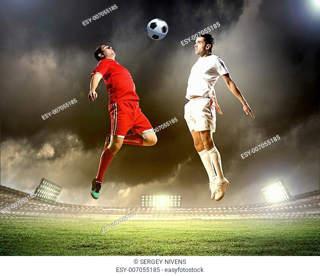 Image of two football players at stadium