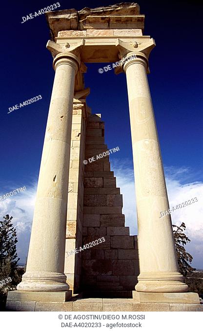 The columns from the Temple of Apollo Hylates (goddess worshiped in Cyprus from the 8th century BC to the 4th century AD), near the ancient city of Kourion