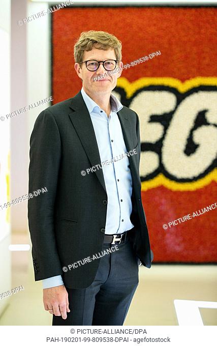 30 January 2019, Bavaria, Nürnberg: Niels B. Christiansen, Managing Director of the Danish toy manufacturer Lego, will be a guest at the International Toy Fair...