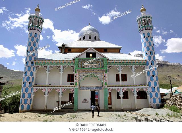 Children head for morning prayers at a large colourful mosque in the remote North Indian town of Drass, located between Kashmir and Ladakh in the Kargil...
