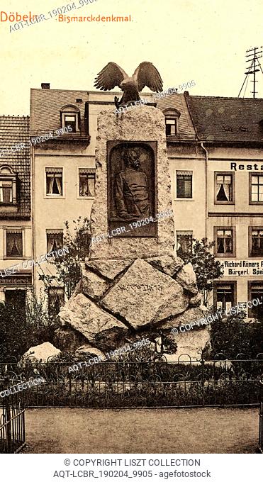 Monuments and memorials to Otto von Bismarck, Buildings in DÃ¶beln, 1908, Landkreis Mittelsachsen, DÃ¶beln, Bismarck, Denkmal, Germany
