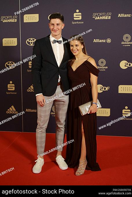 Elisabeth Seitz and Nils Heyden proclamation athlete of the year 2021, Kurhaus Baden-Baden on December 19, 2021. Red Carpet