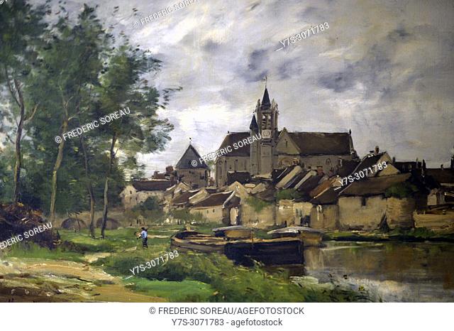 Le village de Moret, by Antoine Guillemet, New landmark fisheries museum, Fecamp, Normandy, France, Europe