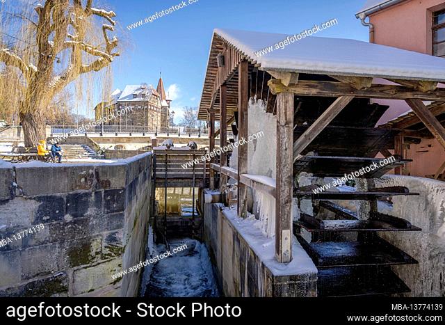 Watermill in Lauf, Middle Franconia, Bavaria