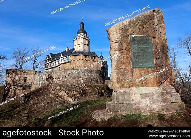 16 February 2023, Saxony-Anhalt, Falkenstein: View of Falkenstein Castle. Falkenstein Castle in the southern Harz region is about to undergo extensive...
