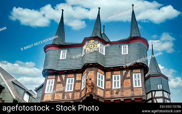 Historical Town Hall in Frankenberg, North Hesse Germany