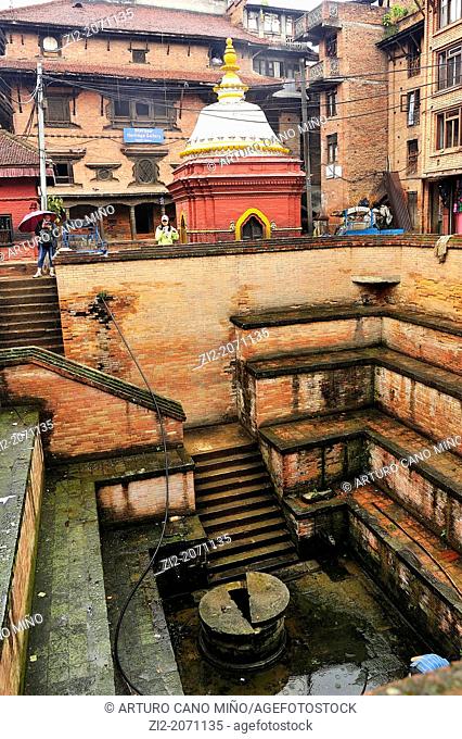 Water tank and fountain, Bhaktapur, Nepal