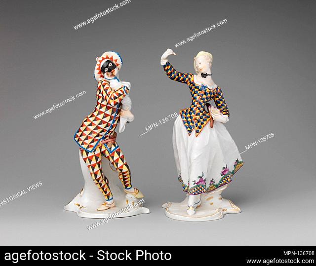 Harlequin. Factory: Nymphenburg Porcelain Manufactory; Modeler: Franz Anton Bustelli (Swiss, Locarno ca. 1720-1763 Munich); Date: ca