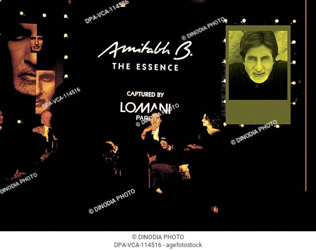 South Asian Indian Bollywood actor Amitabh Bachchan at the launch of fragrance 'Amitabh B, The Essence' created by Lomani NO MR