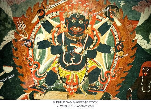 Thangka (Buddhist art) displayed in the National Art Museum at Bhaktapur, Kathmandu Valley