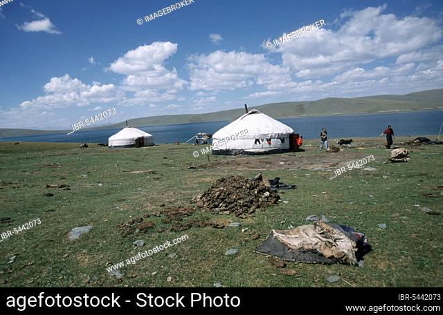 Kazak settlement, province Bayan-Olgiy, Mongolia, Kazak settlement, province Bayan-Olgiy, Mongolia, asia, Cossack, Cossacks, yurt, yourt, yurt camp