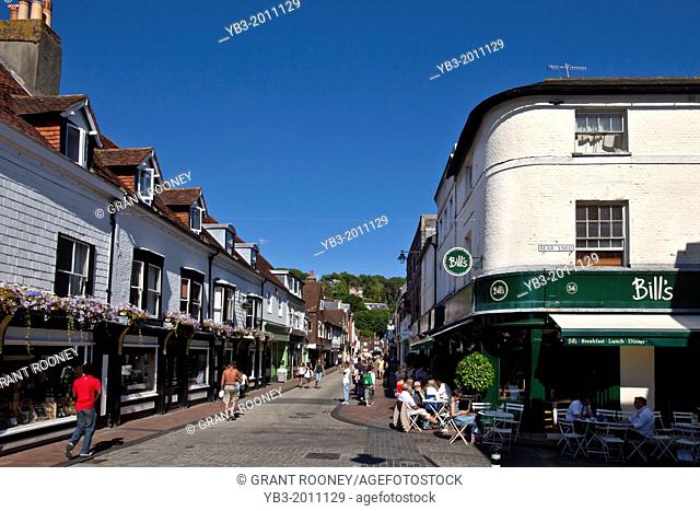 The High Street, Lewes, East Sussex, England