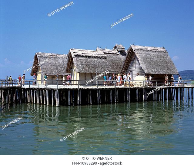 stilt houses in Uhldingen on Lake of Constance, Germany