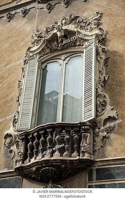 Windows in the ceramic museum González Martí, VALENCIA, SPAIN