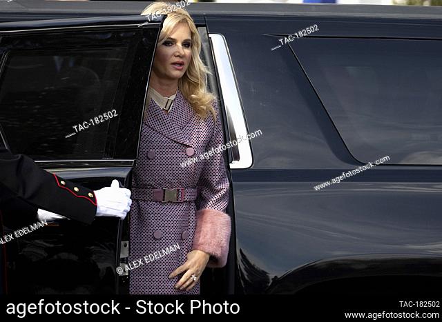 Monika Babišová, the wife of the Prime Minister of the Czech Republic Andrej Babiš arrives at the White House in Washington, D.C. on March 7, 2019