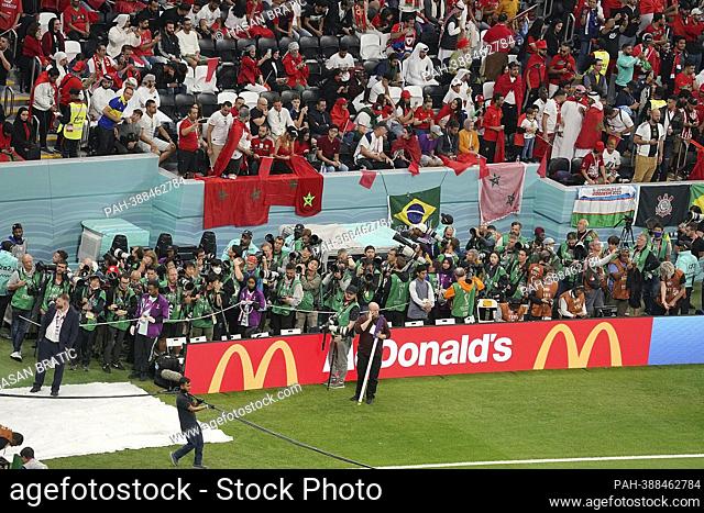 December 14th, 2022, Al Bayt Stadium, Doha, QAT, World Cup FIFA 2022, semi-finals, France vs Morocco, in the picture photographers are waiting for you to be led...