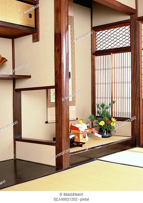 Alcove in traditional Japanese room