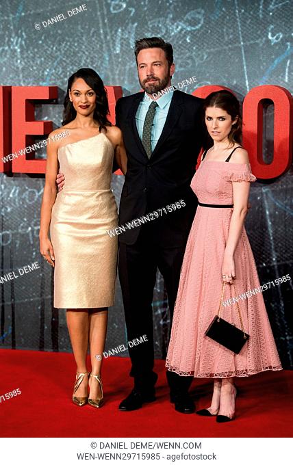 The Accountant Premiere held at the Cineworld Leicester Square. Featuring: Anna Kendrick, Ben Affleck, Cynthia Addai Robinson Where: London