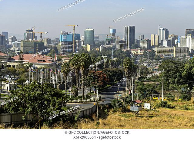View of the skyline of Addis Ababa, Ethiopia