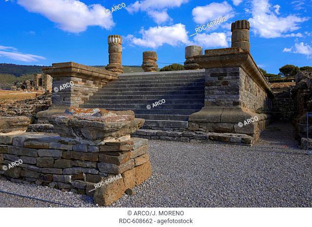 Bolonia, Baelo Claudia, Archaeological site, old roman city, Strait of Gibraltar Natural Park, Costa de la Luz, Cadiz, Andalusia, Spain, Europe