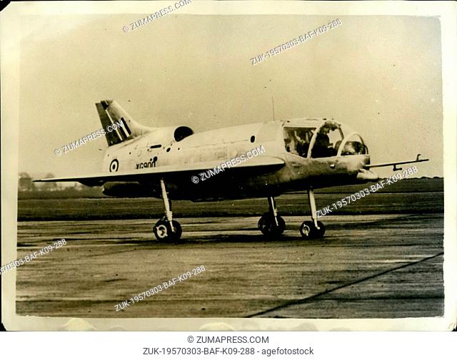 Mar. 03, 1957 - Vertical Take Off And Landing Plane the Short SC.L. VTOL Research Aircraft: A new photograph - the second to be officially released - of the...