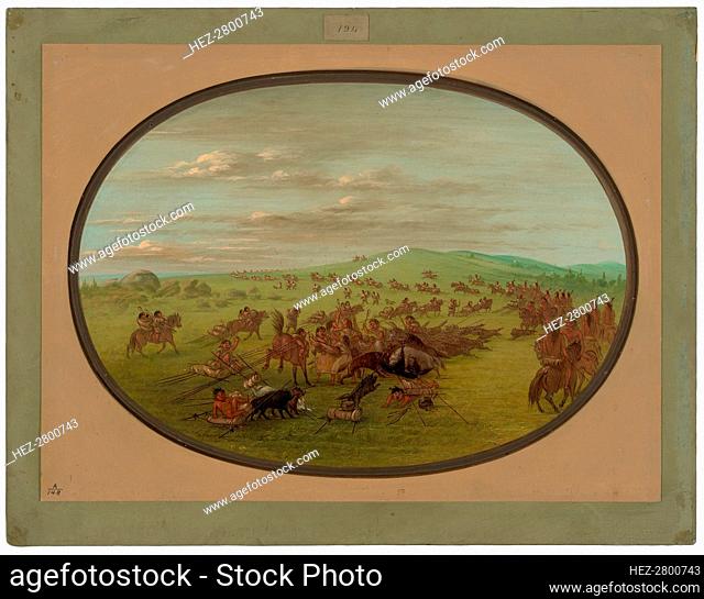 Camanchees Moving, 1861/1869. Creator: George Catlin