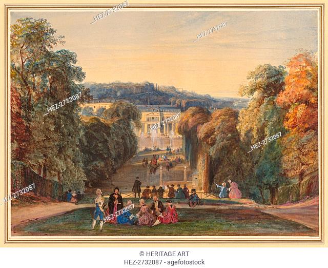 In the Park of Saint Cloud, 1800s. Creator: Constant Troyon (French, 1810-1865)