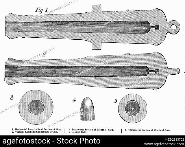Lancaster's Oval Cannon, 1854. Creator: Unknown