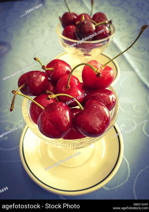 Cherries in a cup