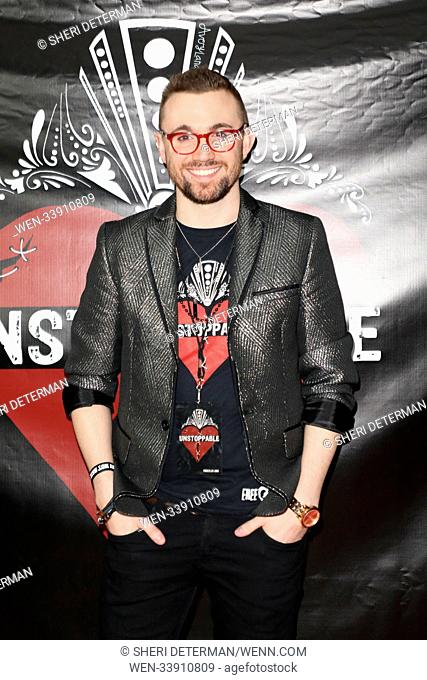 'Unstoppable' Fundraiser Event for Free2Luv, held at the Regent Theater DTLA in Los Angeles, California. Featuring: Adam Quiliane Where: California