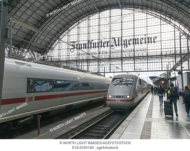 Germany, Frankfurt. Main railway station
