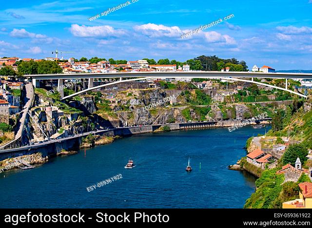 Infante Bridge, a bridge across the Douro River in Porto, Portugal