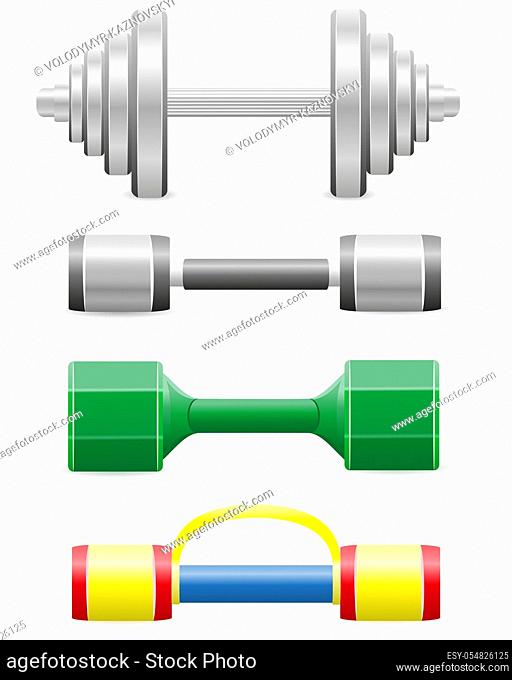 dumbbells for fitness vector illustration isolated on white background