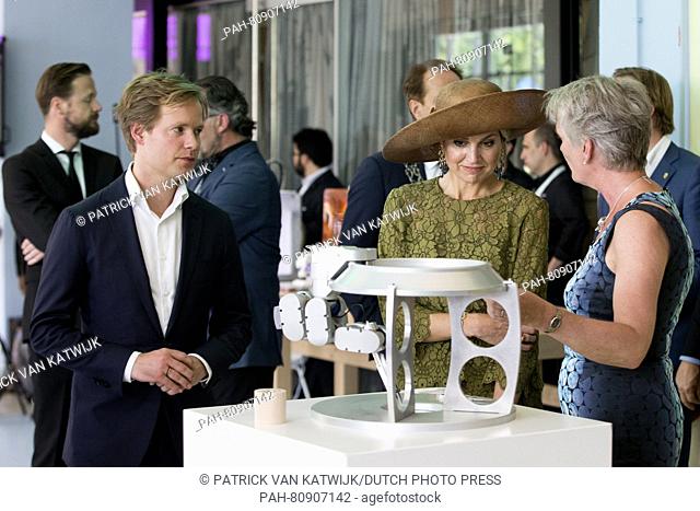 Queen Maxima of The Netherlands opens Singularity University (SU) in Eindhoven, The Netherlands, 2 June 2016. The university is founded and located in...
