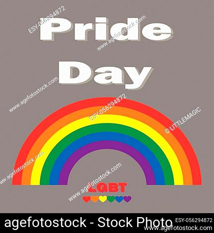 Equality of sexual minorities in society is a sociological aspect of life - pride month - rainbow background