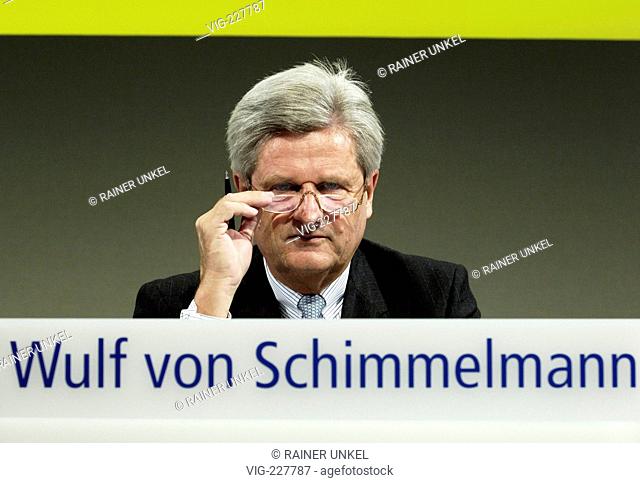 GERMANY, FRANKFURT, Bilanzpressekonferenz der Postbank AG am 13.03.2006 : Wulf von SCHIMMELMANN , Vorstandsvorsitzender der Postbank AG