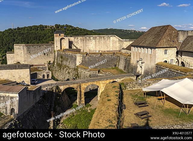 World heritage Citadel in Besancon, Bourgogne-Franche-Comté, France, Europe