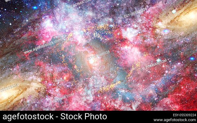 Dreamscape galaxy. Fantasy background. Elements of this image furnished by NASA